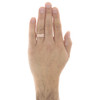 14K Rose Gold Mens Round Diamond Eternity Wedding Band 8mm Infinity Ring 1.74 CT