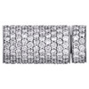 Solid 10K White Gold 3D Rope Link Chain / Bracelet 6mm Diamond Box Clasp 2.60 CT