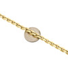 collar de cadena de eslabones de lujo italiano rolo ovalado con eslabones cerrados de oro amarillo de 14 k de 5 mm de 24 "