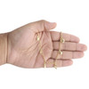 bracelet de cheville à breloques en or jaune 10 carats, 2,50 mm, lien rolo, tortue, lune, éléphant, cœur, soleil, 10 pouces