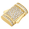 10K Yellow Gold Miami Cuban Chain / Bracelet 9mm Diamond Box Clasp Lock 1/2 CT.