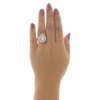 14K Rose Gold Marquise Solitaire Diamond Engagement + Wedding Bridal Set 2 CT.