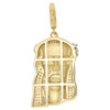 10K Yellow Gold Diamond Mini Jesus Face Piece Pendant 1.30" Pave Charm 0.75 ct.