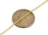 10K Real Yellow Gold Mens / Ladies 1.5 MM Round Box Chain Necklace 18 - 36 Inch