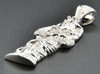 Diamond Egyptian Pharaoh King Tut Mummy Pendant 925 Sterling Silver Charm .45 Ct