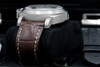 Panerai PAM 177 44mm titanio Luminor Marina cinturino marrone con scatola e documenti