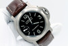 Panerai PAM 177 44 mm Titan Luminor Marina Brown-Armband mit Box und Papieren