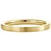 14K Yellow Gold 2mm Satin Finish Flat Wedding Band Ring Size 4