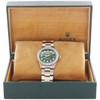 Mens Rolex 36mm DateJust 16014 Diamond Watch Oyster Band Dark Green Dial 2 CT.