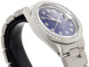 Mens Rolex 36mm DateJust 16014 Diamond Watch Oyster Band Glossy Blue Dial 2 CT.