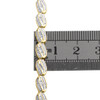 10K Yellow Gold Baguette & Round Diamond 5.25mm Oval Frame 7" Link Bracelet 1 CT