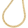 10K Yellow Gold 4.80mm Double Cuban Curb Italian Link Chain Necklace 18-26 Inch