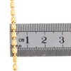 10K Yellow Gold Diamond Cut Barrel Chain 2.75mm Necklace Oval Bead 16 - 24 Inch