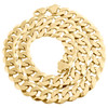 10 karat gult guld 16 mm solid almindelig cubansk kantkæde kæde herre halskæde 24-30 tommer