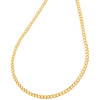 10K Yellow Gold 2.50mm Solid Plain Cuban Curb Link Chain Necklace 16 - 26 Inch