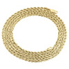 10K Yellow Gold Mens or Ladies Hollow Rope Chain Necklace 2 MM 16" - 30" Inches