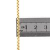 10K Yellow Gold 2.25mm Hollow Open Square Box Chain Unisex Necklace 18 - 30 Inch