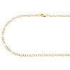 10K Yellow Gold Solid Diamond Cut Figaro Chain 2.50mm Necklace 16 - 24 Inches