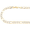 10K Yellow Gold Solid Diamond Cut Figaro Chain 8mm Necklace 20 - 30 Inches