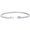 14K White Gold Round Diamond 3mm Prong Set Tennis Bracelet 7.50" | 2.70 CT.