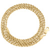 10K Yellow Gold 1.50mm Diamond Cut Solid Rope Link Chain Necklace 16 - 30 Inches