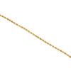 10K Yellow Gold 1.50mm Diamond Cut Solid Rope Link Chain Necklace 16 - 30 Inches