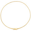 10K Yellow Gold 1mm Solid Diamond Cut Rope Link Bracelet Lobster Clasp 9-10 Inch