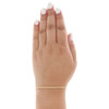 bracelet/bracelet de cheville en or jaune 10 carats, taille diamant creux de 2,50 mm, 7 à 10 pouces