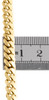 Mens Real 14K Yellow Gold 6mm Solid Miami Cuban Link Bracelet Heavy Box Clasp 9"