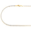 10K Yellow Gold 2.50mm Diamond Cut Solid Anchor Mariner Chain Necklace 16"-26"