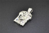 Diamond Jesus Face Pendant .925 Sterling Silver 0.17 Ct Small Mini Charm