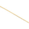 collar de cadena de eslabones marineros con ancla sólida lisa de 2 mm en oro amarillo de 10 quilates, 40 a 66 cm