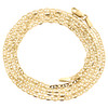 10K Yellow Gold 2mm Plain Solid Anchor Mariner Link Chain Necklace 16-26 Inches