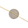 10K Yellow Gold 2mm Plain Solid Anchor Mariner Link Chain Necklace 16-26 Inches