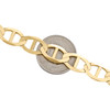 Bracelet à maillons marins en or jaune massif 10 carats pour hommes, 10,75 mm, ancre unie, 8 à 9 pouces