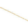 Real 10K Yellow Gold 2mm Plain Hollow Figaro Chain Link Necklace 16 - 24 Inches Real 10K Yellow Gold 2mm Plain Hollow Figaro Chain Link Necklace 16 - 24 Inches