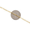 Bracelet/bracelet de cheville à maillons fiagro uni creux en or jaune véritable 10 carats de 2,25 mm de 7 à 10 pouces