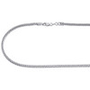 Real 10K White Gold 3D Hollow Franco Box Link Chain 2mm Necklace 18-40 Inches