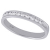 14K White Gold Channel Set Diamond Wedding Band Ladies Anniversary Ring 0.25 Ct