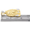 Diamond Mini Egyptian Pharaoh King Tut Pendant 0.40 Ct. 10k Yellow Gold Charm