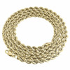 10K Yellow Gold Mens or Ladies Hollow Rope Chain Necklace 4 MM 16" - 30" Inches