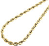 10K Yellow Gold 6mm Diamond Cut Hollow Rope Link Chain Mens Necklace 20-30 Inch