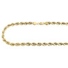 10K Yellow Gold 6mm Diamond Cut Hollow Rope Link Chain Mens Necklace 20-30 Inch