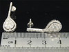 Ladies 10K White Gold Teardrop Pear Diamond Halo Set Danglers Earrings 1.57 Ct.