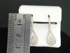 Ladies 10K White Gold Teardrop Pear Shaped Diamond Danglers Earrings 0.53 Ct.