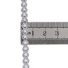 10K White Gold Diamond Fancy Hexagon Frame 7" Link Miracle Set Bracelet 1/3 CT.