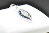 Blue Diamond Designer Style Pendant 10K White Gold 0.30 CT Charm