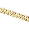 14K Yellow Gold Men Presidential Solid Link Box Clasp 12mm President Bracelet 8"