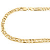 10k gult guld 6,50 mm solid fancy kubansk/grekisk nyckelring herrhalsband 25 tum