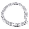 10K White Gold 4.75mm Plain Hollow Cuban Curb Link Chain Necklace 18 - 30 Inch